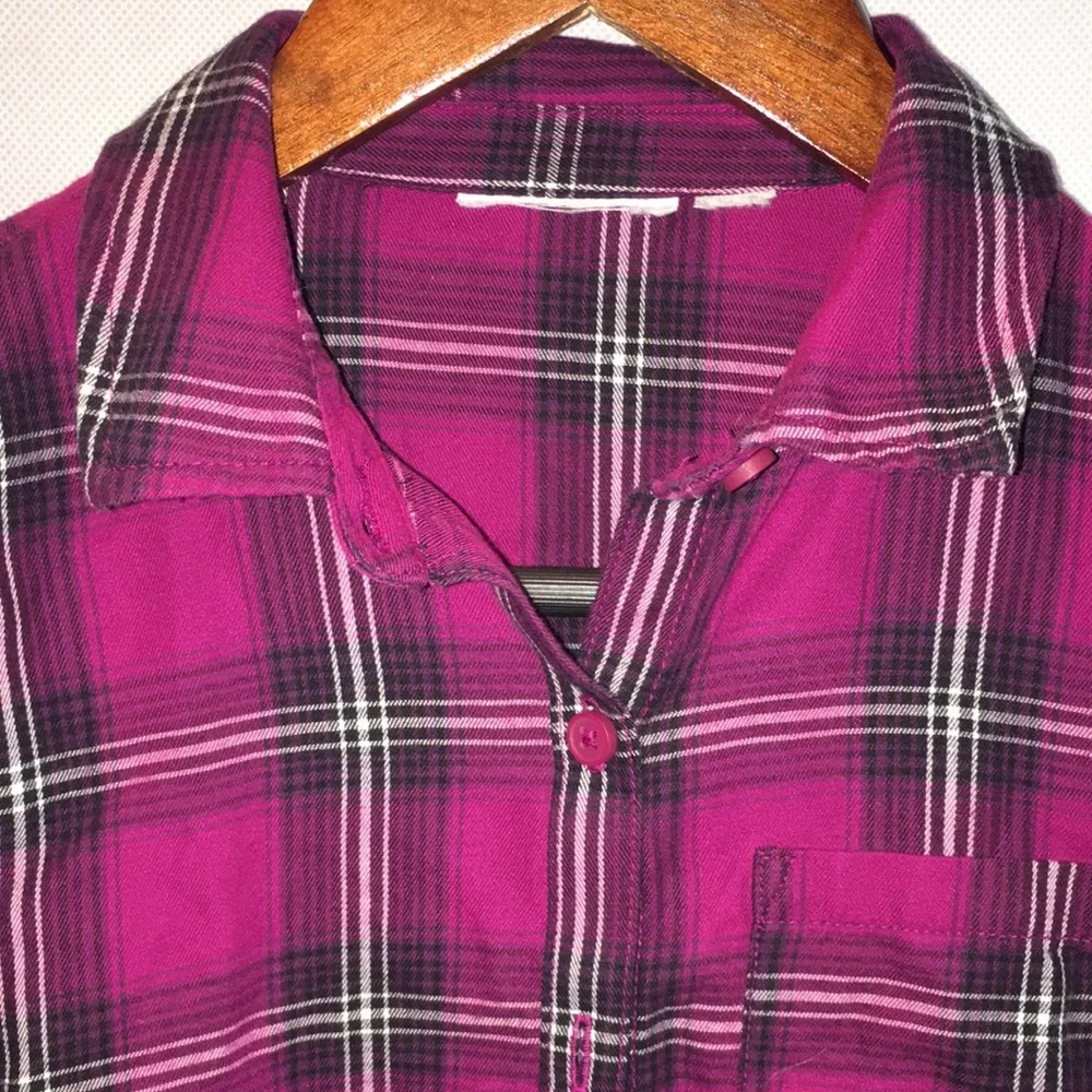 The Children's Place Girl's Plaid Button Down Shirt | Size 10 (Girl)